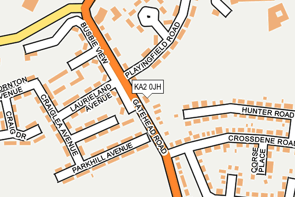 KA2 0JH map - OS OpenMap – Local (Ordnance Survey)