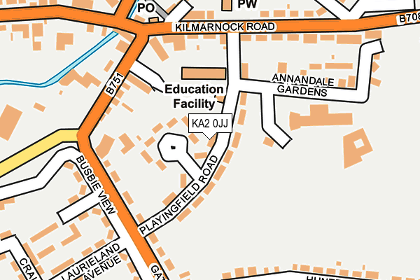 KA2 0JJ map - OS OpenMap – Local (Ordnance Survey)