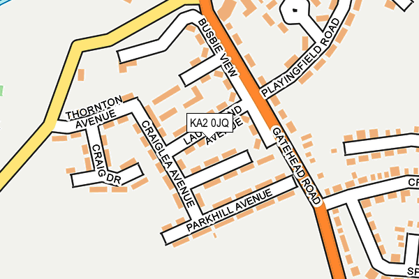 KA2 0JQ map - OS OpenMap – Local (Ordnance Survey)
