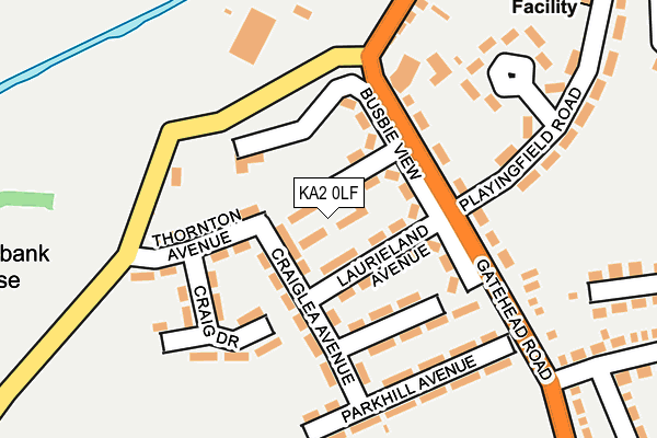 KA2 0LF map - OS OpenMap – Local (Ordnance Survey)
