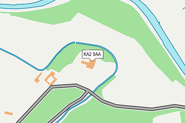 KA2 9AA map - OS OpenMap – Local (Ordnance Survey)
