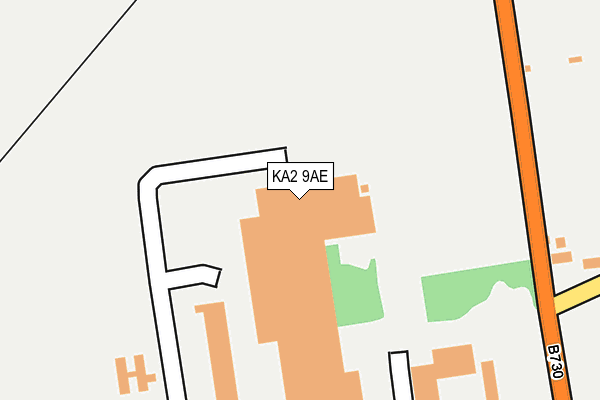 KA2 9AE map - OS OpenMap – Local (Ordnance Survey)