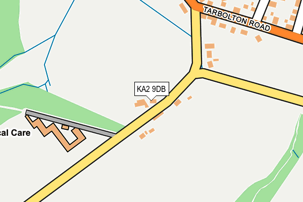 KA2 9DB map - OS OpenMap – Local (Ordnance Survey)