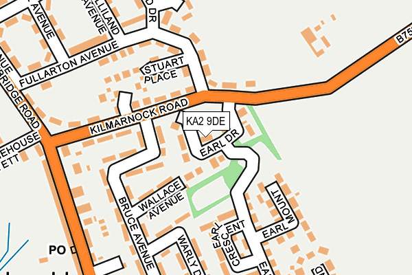 KA2 9DE map - OS OpenMap – Local (Ordnance Survey)