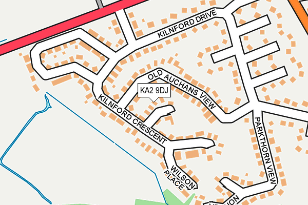 KA2 9DJ map - OS OpenMap – Local (Ordnance Survey)