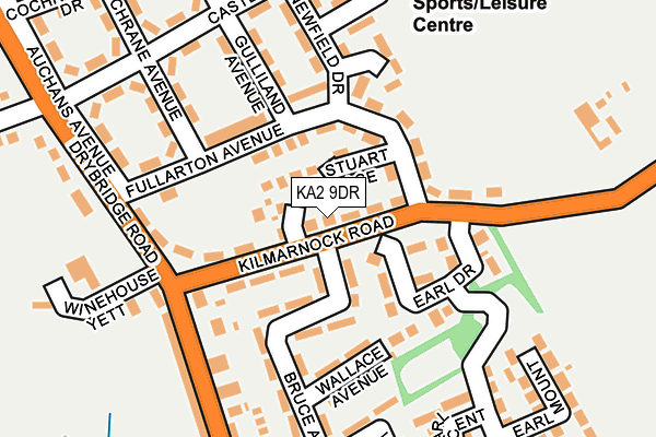 KA2 9DR map - OS OpenMap – Local (Ordnance Survey)
