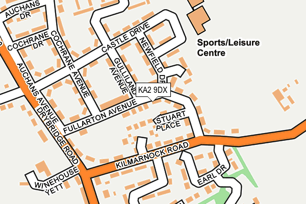 KA2 9DX map - OS OpenMap – Local (Ordnance Survey)