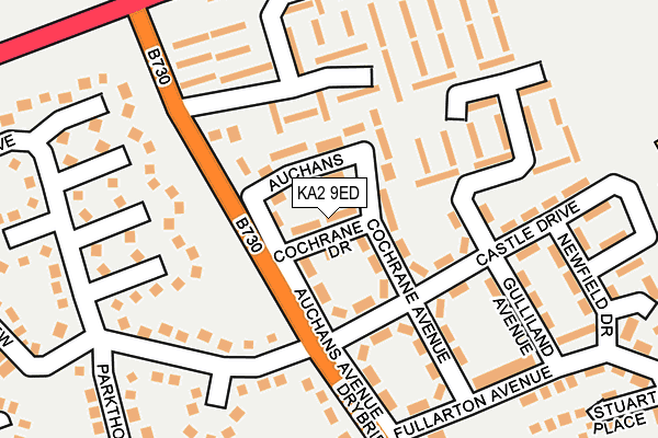 KA2 9ED map - OS OpenMap – Local (Ordnance Survey)