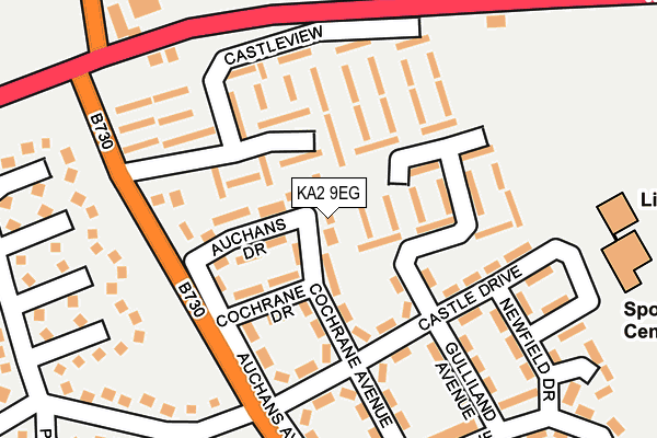 KA2 9EG map - OS OpenMap – Local (Ordnance Survey)