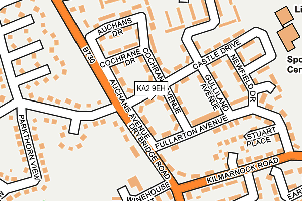 KA2 9EH map - OS OpenMap – Local (Ordnance Survey)