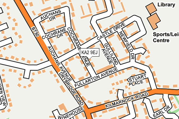 KA2 9EJ map - OS OpenMap – Local (Ordnance Survey)