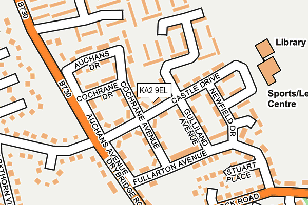 KA2 9EL map - OS OpenMap – Local (Ordnance Survey)