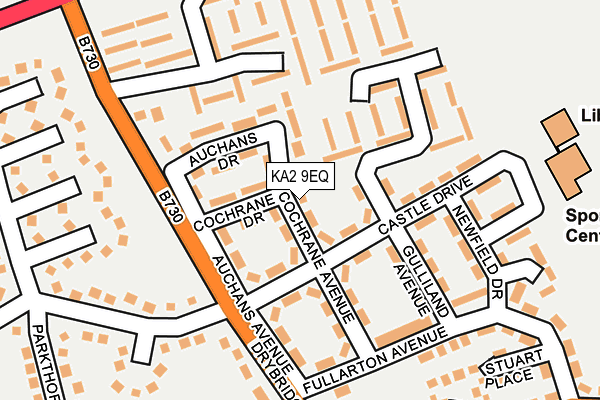 KA2 9EQ map - OS OpenMap – Local (Ordnance Survey)