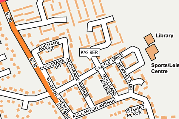 KA2 9ER map - OS OpenMap – Local (Ordnance Survey)