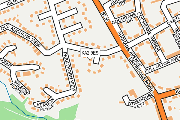 KA2 9ES map - OS OpenMap – Local (Ordnance Survey)