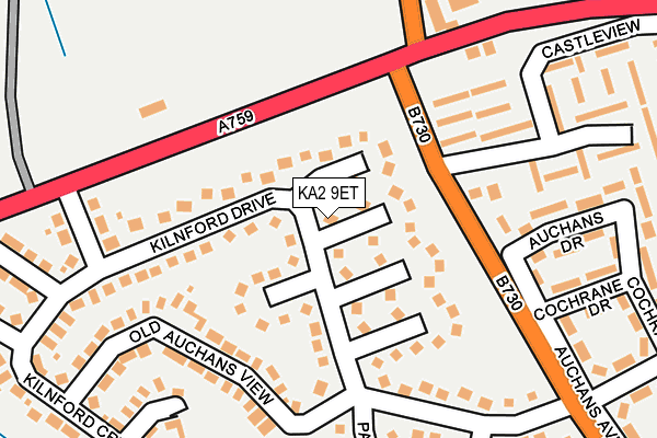 KA2 9ET map - OS OpenMap – Local (Ordnance Survey)