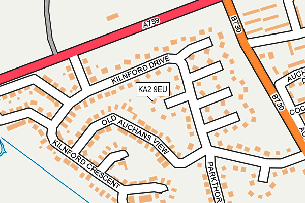 KA2 9EU map - OS OpenMap – Local (Ordnance Survey)