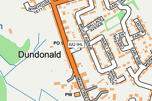 KA2 9HL map - OS OpenMap – Local (Ordnance Survey)