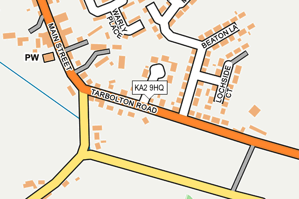KA2 9HQ map - OS OpenMap – Local (Ordnance Survey)