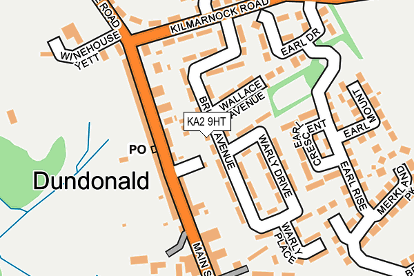 KA2 9HT map - OS OpenMap – Local (Ordnance Survey)