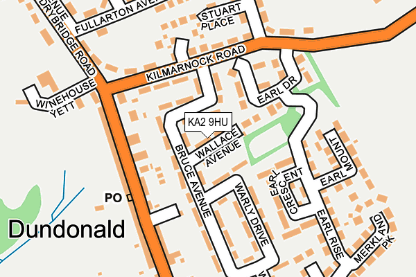 KA2 9HU map - OS OpenMap – Local (Ordnance Survey)