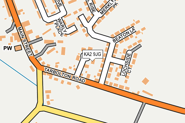 KA2 9JG map - OS OpenMap – Local (Ordnance Survey)
