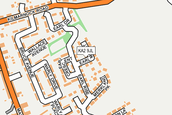 KA2 9JL map - OS OpenMap – Local (Ordnance Survey)