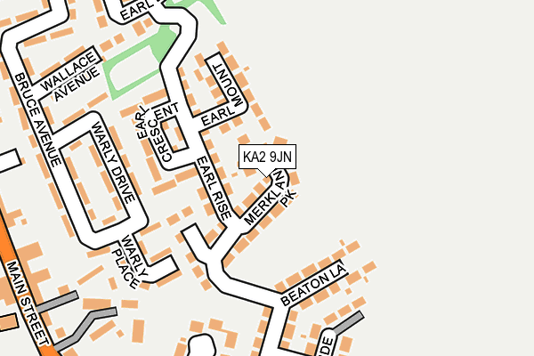 KA2 9JN map - OS OpenMap – Local (Ordnance Survey)