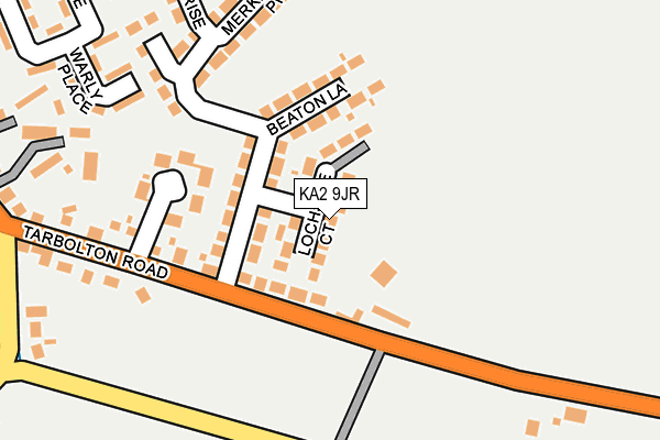 KA2 9JR map - OS OpenMap – Local (Ordnance Survey)