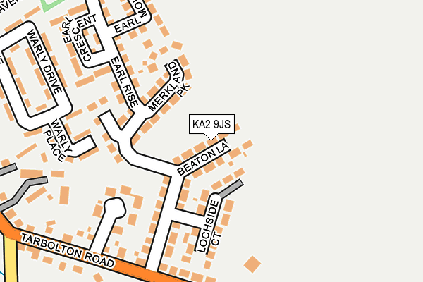 KA2 9JS map - OS OpenMap – Local (Ordnance Survey)