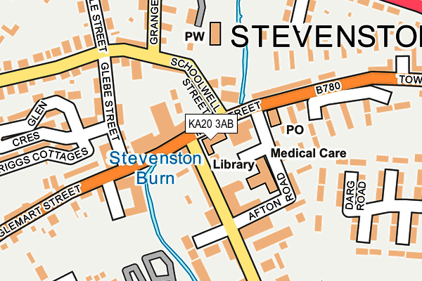 KA20 3AB map - OS OpenMap – Local (Ordnance Survey)