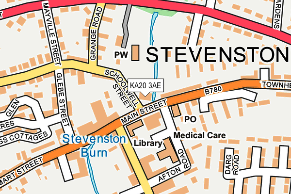 KA20 3AE map - OS OpenMap – Local (Ordnance Survey)