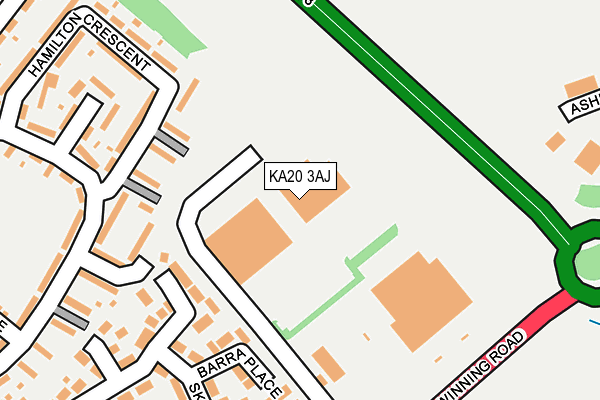 KA20 3AJ map - OS OpenMap – Local (Ordnance Survey)