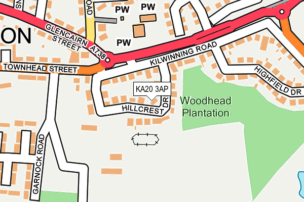 KA20 3AP map - OS OpenMap – Local (Ordnance Survey)