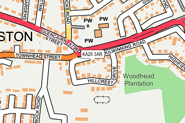 KA20 3AR map - OS OpenMap – Local (Ordnance Survey)