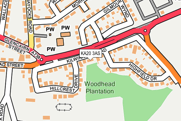 KA20 3AS map - OS OpenMap – Local (Ordnance Survey)