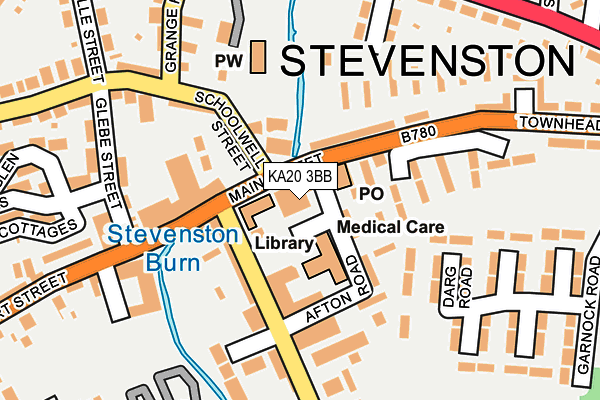 KA20 3BB map - OS OpenMap – Local (Ordnance Survey)