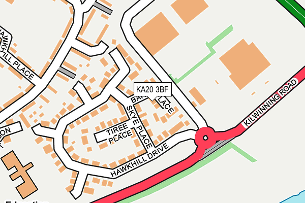 KA20 3BF map - OS OpenMap – Local (Ordnance Survey)