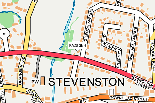 KA20 3BH map - OS OpenMap – Local (Ordnance Survey)