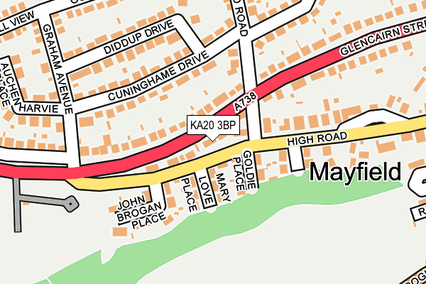 KA20 3BP map - OS OpenMap – Local (Ordnance Survey)