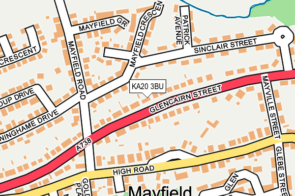 KA20 3BU map - OS OpenMap – Local (Ordnance Survey)