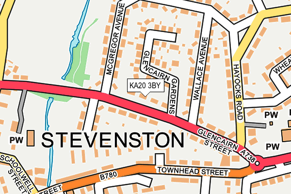 KA20 3BY map - OS OpenMap – Local (Ordnance Survey)