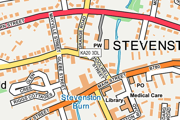 KA20 3DL map - OS OpenMap – Local (Ordnance Survey)