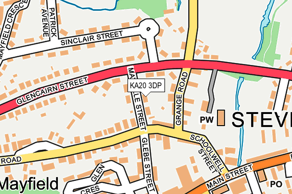 KA20 3DP map - OS OpenMap – Local (Ordnance Survey)