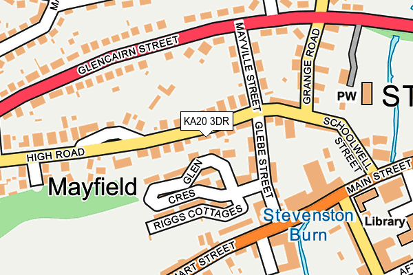 KA20 3DR map - OS OpenMap – Local (Ordnance Survey)