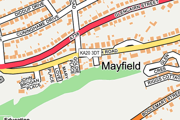 KA20 3DT map - OS OpenMap – Local (Ordnance Survey)