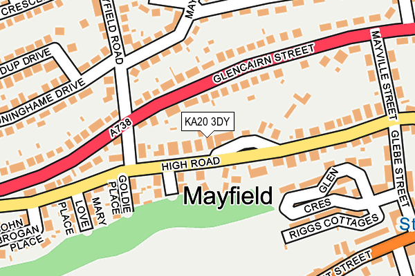 KA20 3DY map - OS OpenMap – Local (Ordnance Survey)