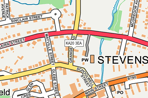 KA20 3EA map - OS OpenMap – Local (Ordnance Survey)