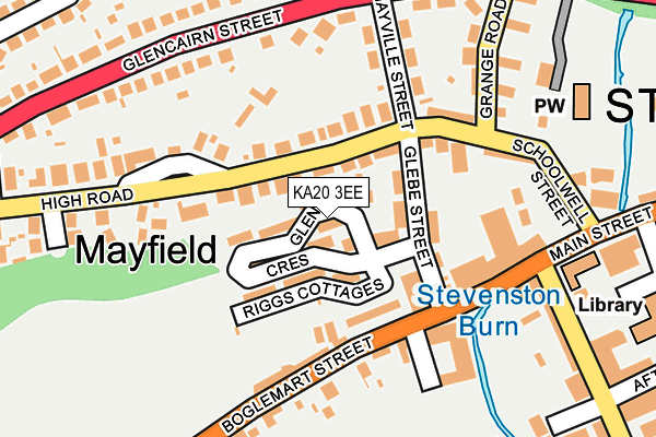 KA20 3EE map - OS OpenMap – Local (Ordnance Survey)