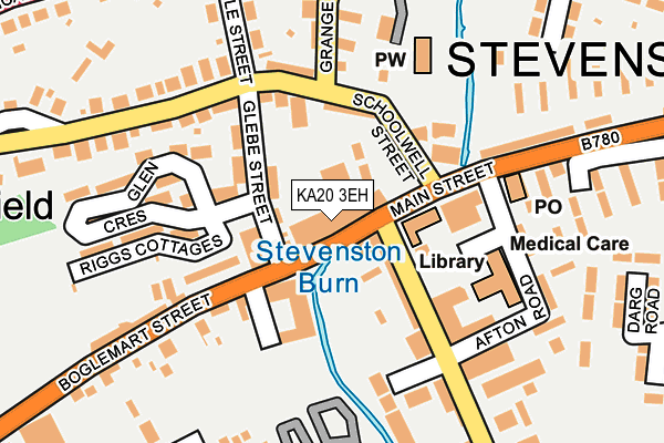 KA20 3EH map - OS OpenMap – Local (Ordnance Survey)